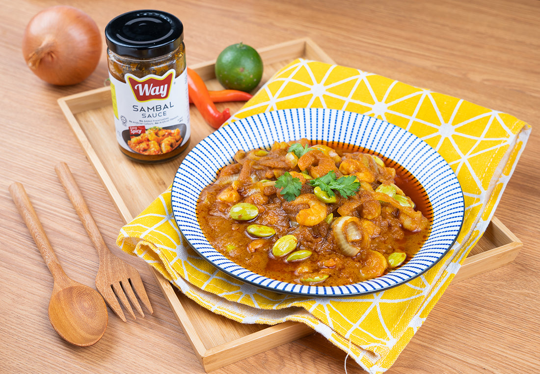 Sambal Petai Prawns