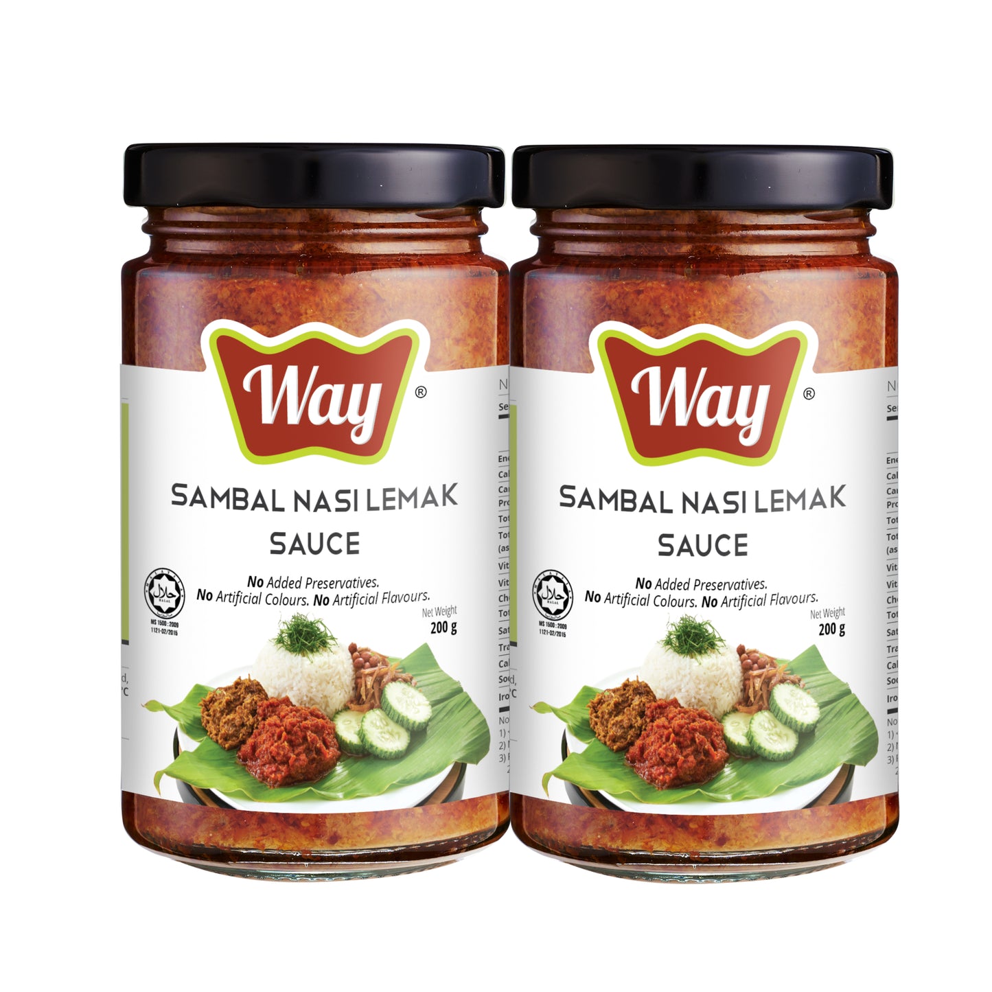 Nasi Lemak Sambal Sauce 椰浆饭叁巴酱 [ 2x200g ]